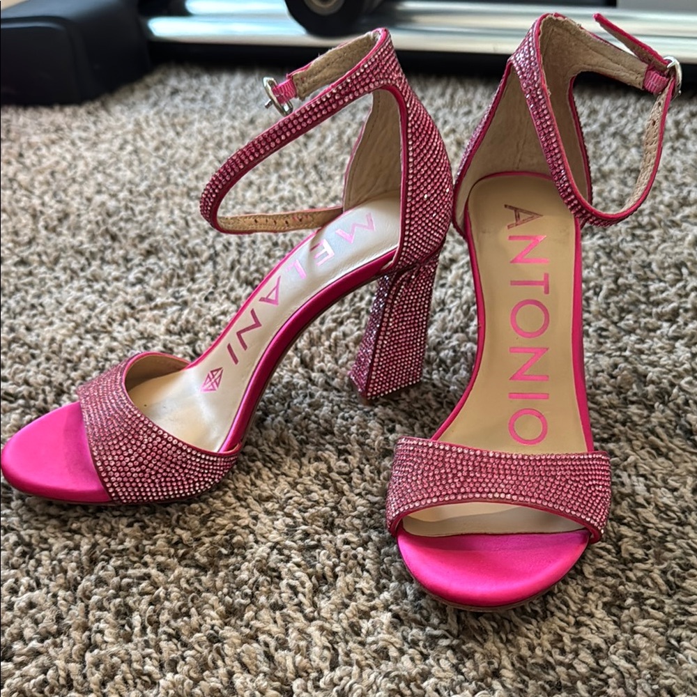 Antonio Melani Pink Women's Heeled Sandals